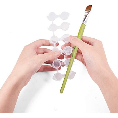 3ml 6 box Plastic Empty Paint Palette TOOL-PH0016-56-WH-1