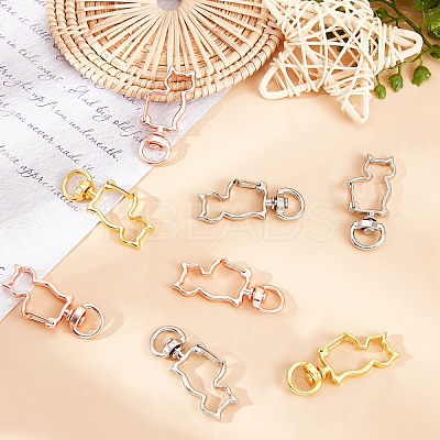 Alloy Swivel Keychain Clasp Findings KEYC-CA0001-03-1