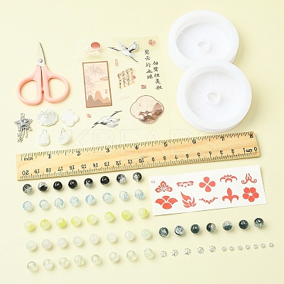 DIY Lampwork Beaded Bracelet Making Kit DIY-FZC0001-01C-1