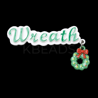 Christmas Theme Opaque Resin Cabochons CRES-D011-01B-1