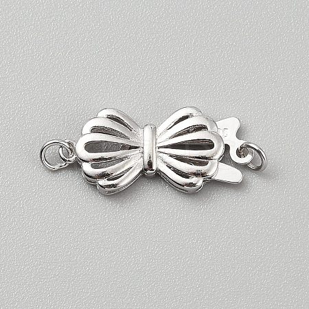 925 Sterling Silver Box Clasps STER-WH0004-062P-1