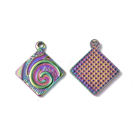 Ion Plating(IP) 304 Stainless Steel Pendants STAS-P318-01MC-1