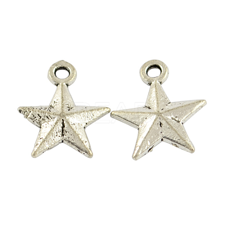 Alloy Star Pendants LS-TIBEP-23849-AS-NR-1