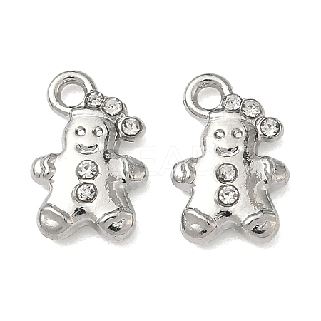 Christmas Alloy Crystal Rhinestone Pendants FIND-L026-01B-P-1