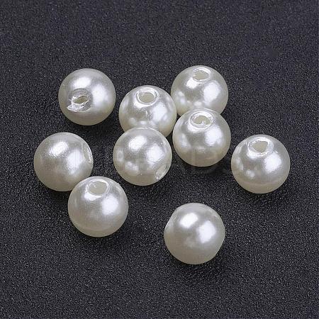 Imitated Pearl Acrylic Beads PACR-8D-12-1