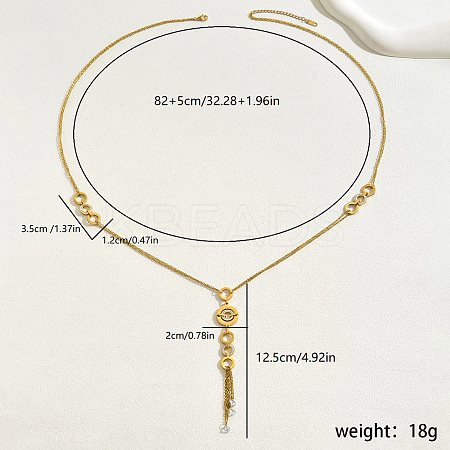 Gorgeous Stainless Steel Crystal Rhinestone Roman Numeral Circle Pendant Necklaces for Women QO9264-1