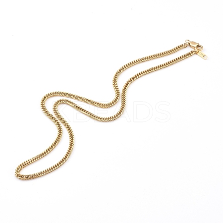 304 Stainless Steel Diamond Cut Cuban Link Chain Necklaces NJEW-JN03367-02-1