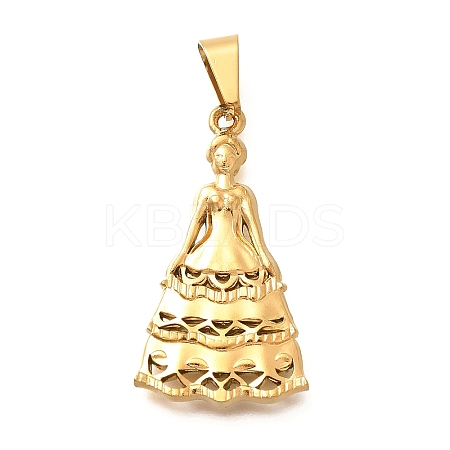 201 Stainless Steel Pendants STAS-Q344-01C-G-1