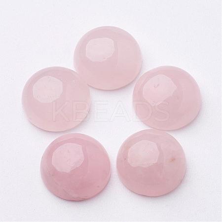 Natural Rose Quartz Cabochons G-ROSE12x5-1