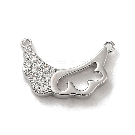 Brass Micro Pave Cubic Zirconia Pendants KK-H455-21P-1