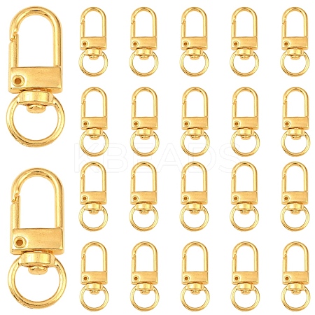 30Pcs Alloy Swivel Clasps DIY-YW0017-33G-1