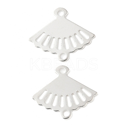 Brass Laser Cut Hollow Connector Charms KK-K277-12S-1