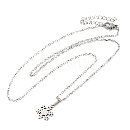 Non-Tarnish 306 Stainless Steel Pendant Necklace for Women LS-NJEW-Q772-01P-07-1