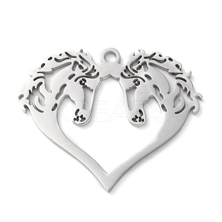 Non-Tarnish 304 Stainless Steel Pendants LS-STAS-R116-10P-1
