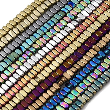 Electroplated Synthetic Non-magnetic Hematite Beads Strands G-H327-F01-01-1