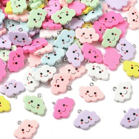 Opaque Resin Pendants RESI-Z038-13P-1