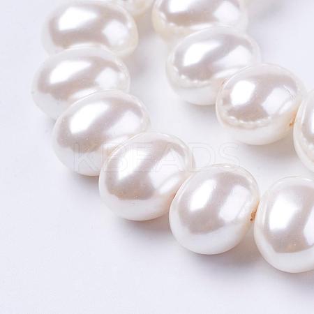Shell Pearl Beads Strands BSHE-L035-E03-1