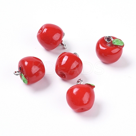 Resin Pendants MAK-WH0007-14-1