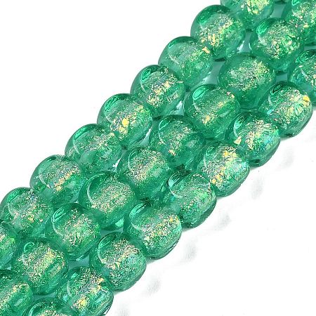 Handmade Foil Lampwork Beads Strands FOIL-K003-05H-1