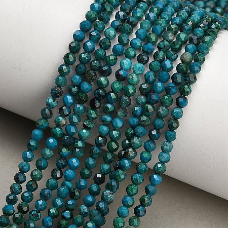 Natural Chrysocolla Beads Strands GG-CBA77FB-B12-3mm-1