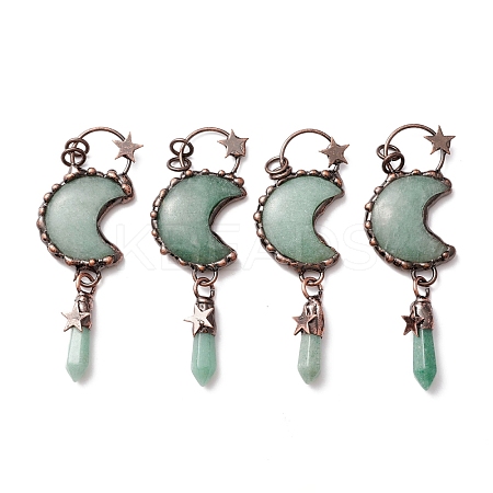 Natural Green Aventurine Big Pendants G-M383-25A-1