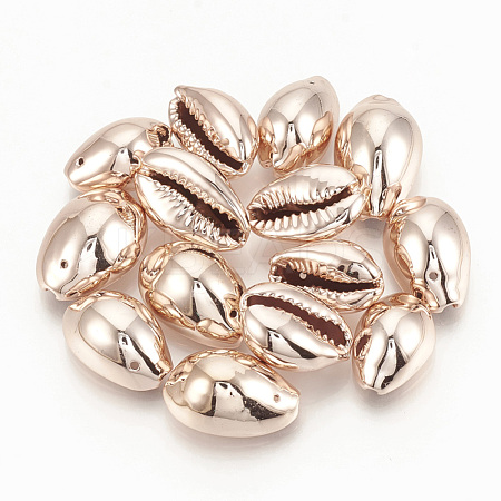 Plated Cowrie Shell Pendants SSHEL-Q305-02A-03-1