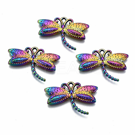 Rainbow Color Alloy Pendants PALLOY-S180-075-RS-1