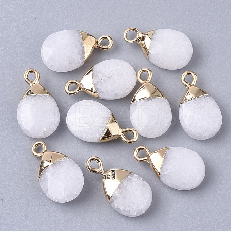Natural White Jade Pendants X-G-S359-017J-1