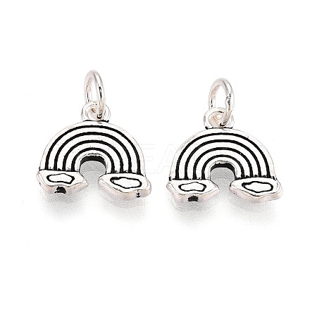 925 Sterling Silver Rainbow Charms STER-N016-66AS-1