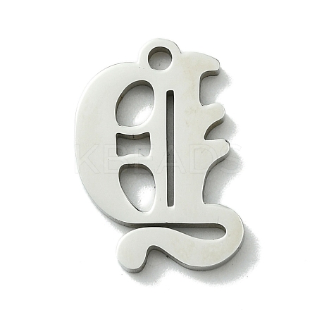 Non-Tarnish 201 Stainless Steel Pendants STAS-B055-01P-Y-1