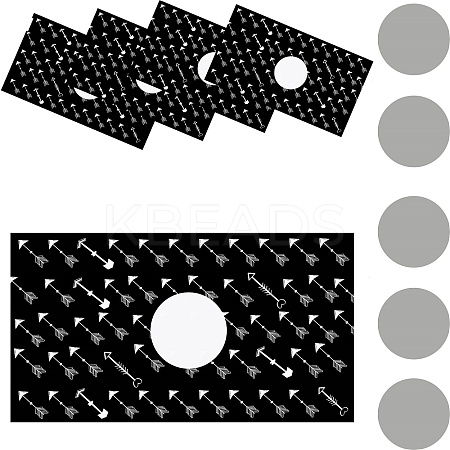 CRASPIRE 120 Sheets Rectangle Coated Scratch Off Film Reward Cards DIY-CP0006-93A-1