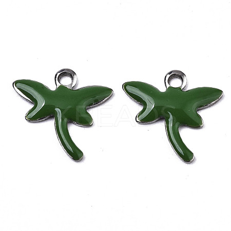 201 Stainless Steel Enamel Charms STAS-N088-19E-1