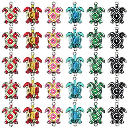 30Pcs Printed Alloy Links/Connectors ENAM-YW0005-38-1