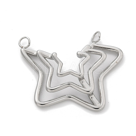 304 Stainless Steel Pendants STAS-L281-009P-1