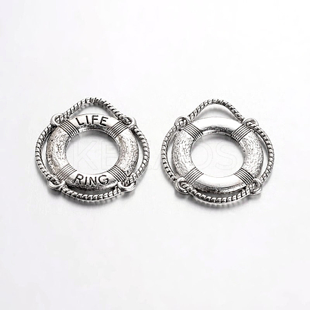 Tibetan Style Alloy Pendants X-TIBEP-0803-S-LF-1