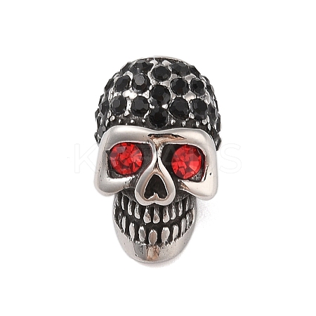 304 Stainless Steel Rhinestone Beads STAS-H446-90AS-02-1