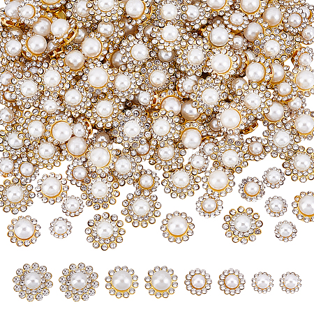 200Pcs 4 Styles Sew on Rhinestone FIND-HY0004-70-1