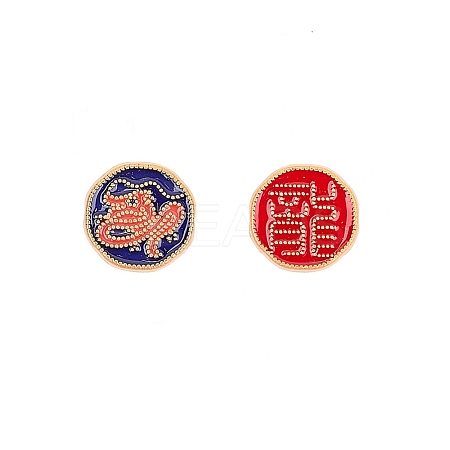 Golden Plated Alloy Enamel Beads ENAM-WH0047-73G-01-1