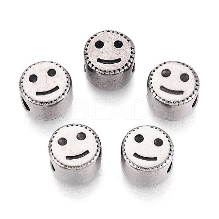 304 Stainless Steel European Style Large Hole Beads STAS-T072-103AS-1