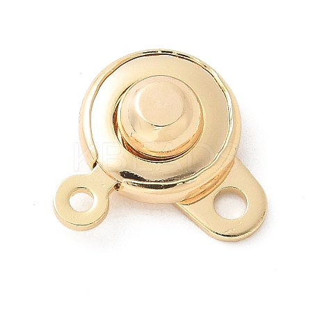 Rack Plating Brass Snap Clasps KK-U052-04G-1
