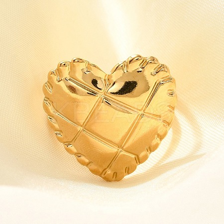304 Stainless Steel Open Cuff Rings for Women LS-STAS-Z108-05G-03-1