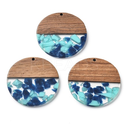 Resin and Walnut Pendants FIND-R051-05A-1