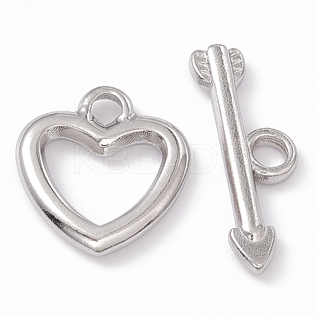Non-Tarnish 304 Stainless Steel Toggle Clasps LS-STAS-G299-02P-1