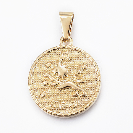 Real 18K Gold Plated 304 Stainless Steel Pendants LS-STAS-H372-01D-1