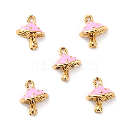 Brass Enamel Pendants X-KK-P207-020G-RS-1