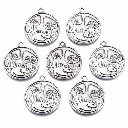 Autumn Theme Tibetan Style Alloy Pendant Enamel Settings PALLOY-S120-289-NR-1