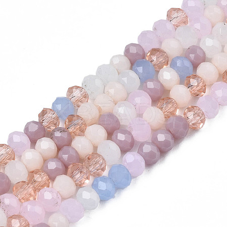 Opaque Glass Beads Strands X-GLAA-T006-07-A09-1