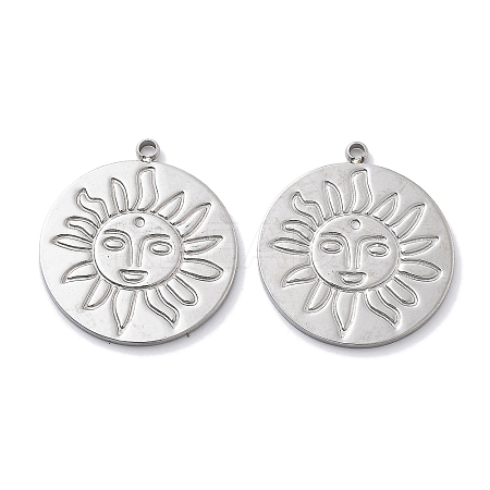 Anti-Tarnish 304 Stainless Steel Pendants STAS-R130-42P-1