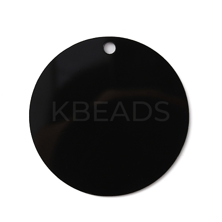 Opaque Acrylic Big Pendants SACR-WH0010-003B-1