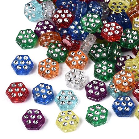 Plastic Hexagon Beads KY-Q002-11-1